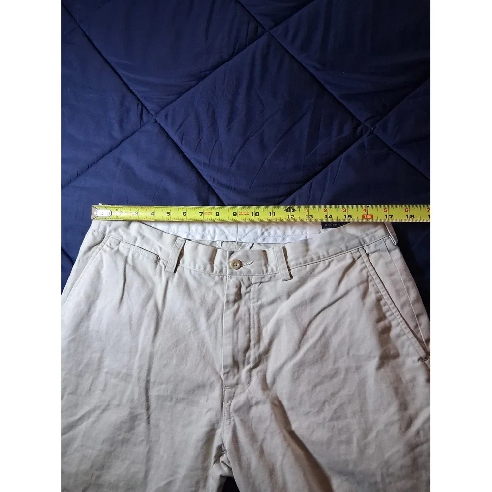 Polo Ralph Lauren Men 36x32 Tan Khaki Chino Pants Straight Leg Flat Front Cotton